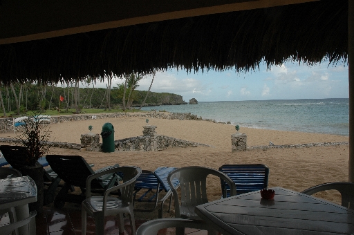 Beach from beach restaurant 